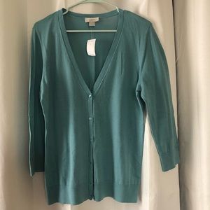 Loft blue light weight cardigan